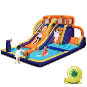 4-in-1 Kids Inflatable Bounce Castle W/ Splash Pool