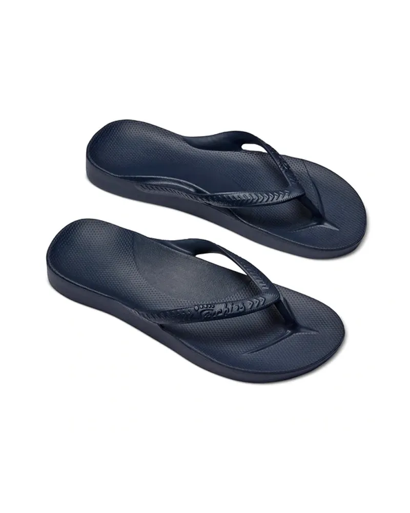 Archies High Arch Navy Flip Flops