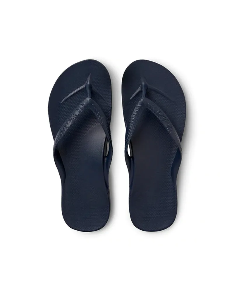 Archies High Arch Navy Flip Flops