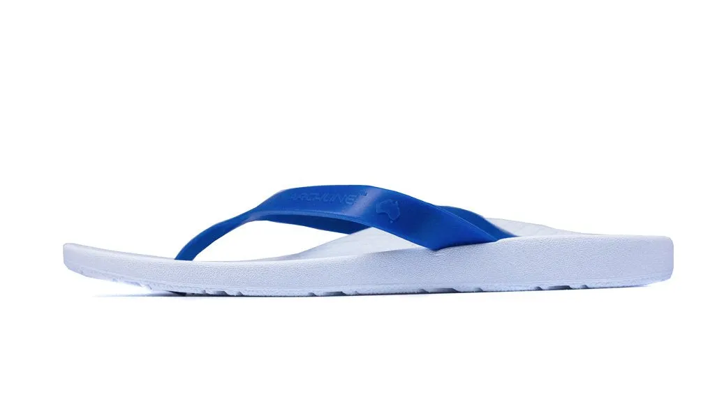 Archline Kids Orthotic Thongs – White/Blue