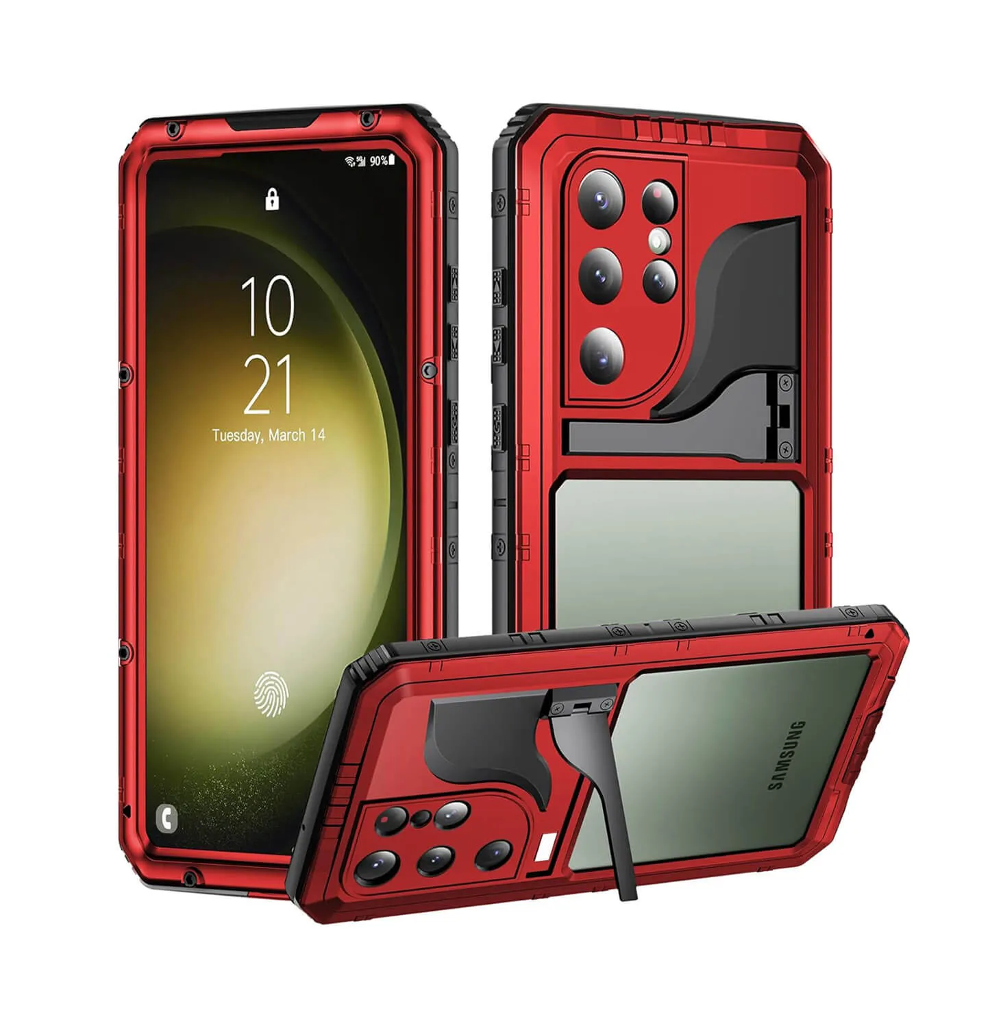Beeasy Samsung Galaxy S23 Ultra Waterproof Case with Built-in Screen Protector