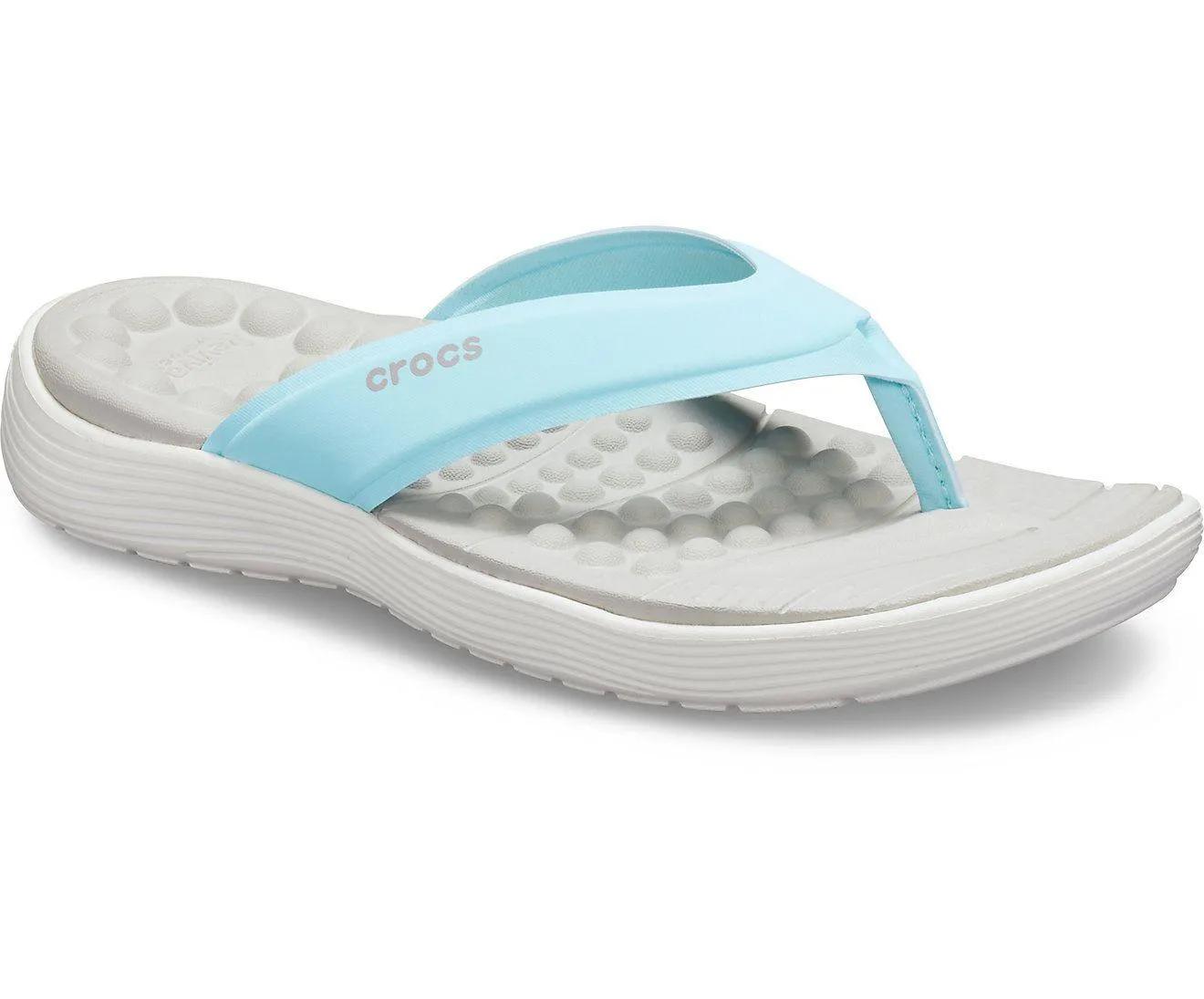 Crocs Reviva Flip - Ice Blue/ White