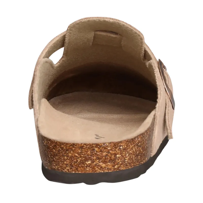 Cuzcare Orthopedic Sandals Women’s Suede Mules Slippers Cork With Arch Support