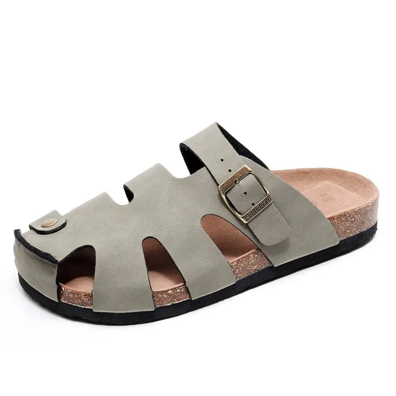 Cuzcare Summer Walking Orthopedic Sandals Premium Cork Hollow-out Slides