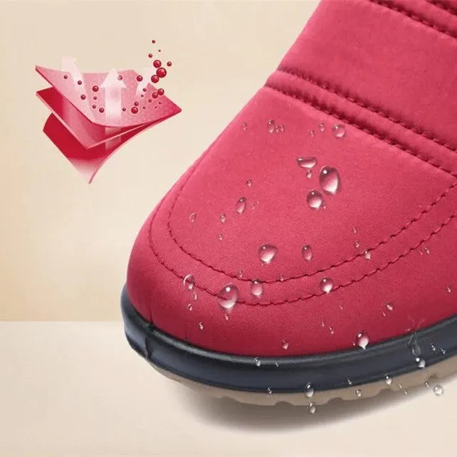 Cuzcare Women Orthopedic Boots Waterproof Fur Ankle Shoes