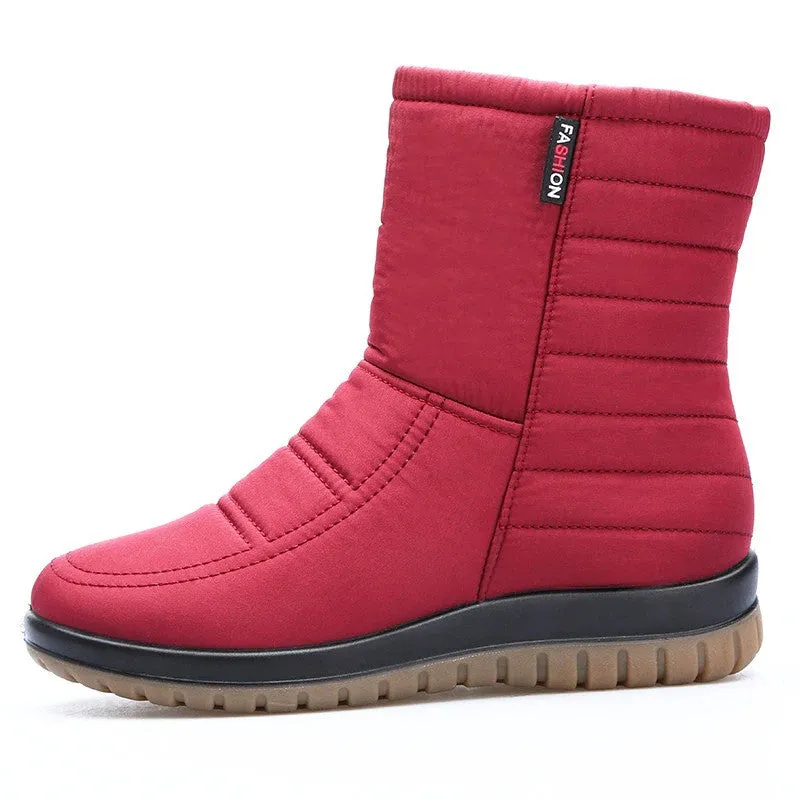 Cuzcare Women Orthopedic Boots Waterproof Fur Ankle Shoes