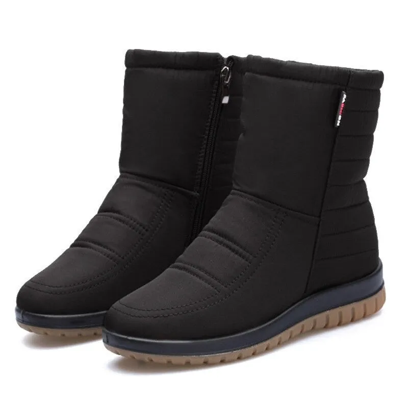 Cuzcare Women Orthopedic Boots Waterproof Fur Ankle Shoes