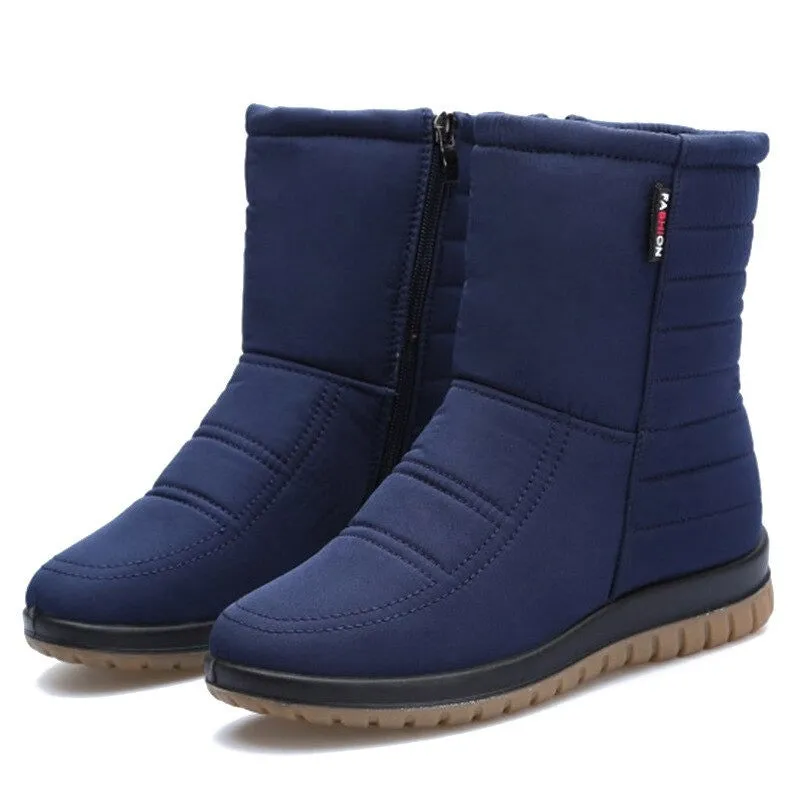Cuzcare Women Orthopedic Boots Waterproof Fur Ankle Shoes