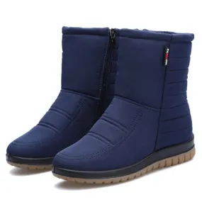 Cuzcare Women Orthopedic Boots Waterproof Fur Ankle Shoes