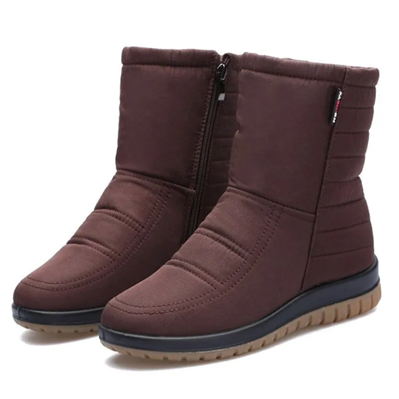 Cuzcare Women Orthopedic Boots Waterproof Fur Ankle Shoes