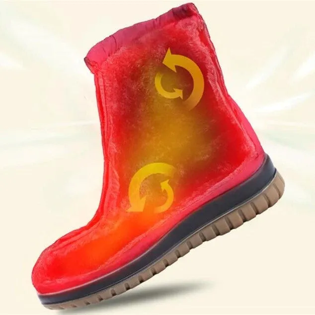 Cuzcare Women Orthopedic Boots Waterproof Fur Ankle Shoes