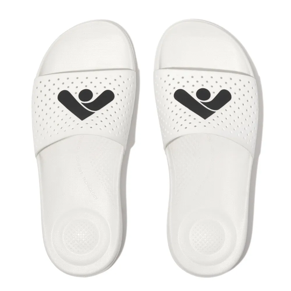 Fitflop iQushion Arrow Pool Slides Urban White