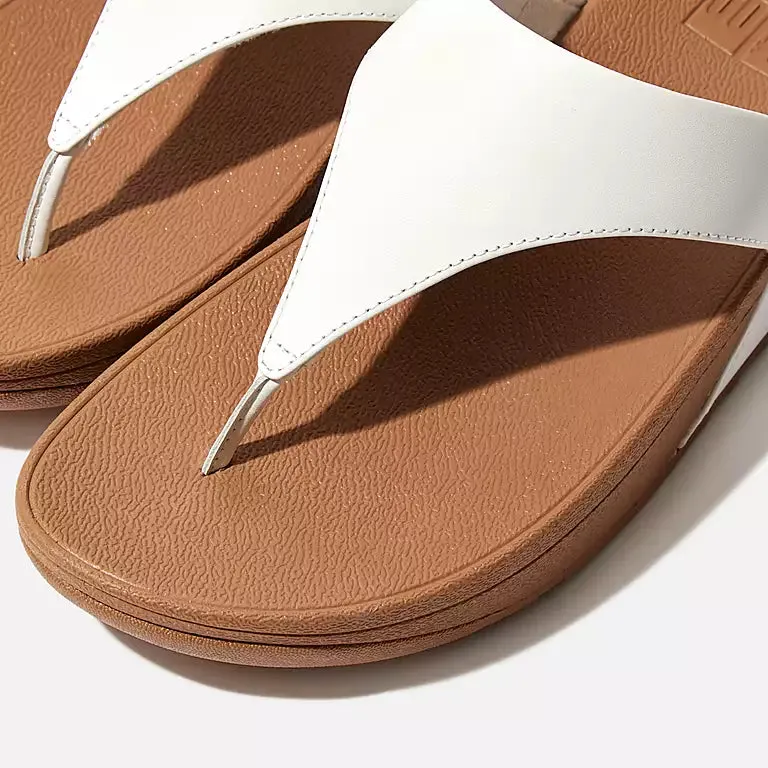 Fitflop - LULU Leather Toe-Post Sandal - White