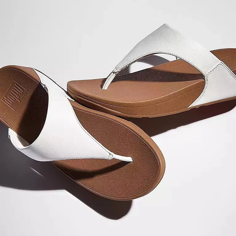 Fitflop - LULU Leather Toe-Post Sandal - White