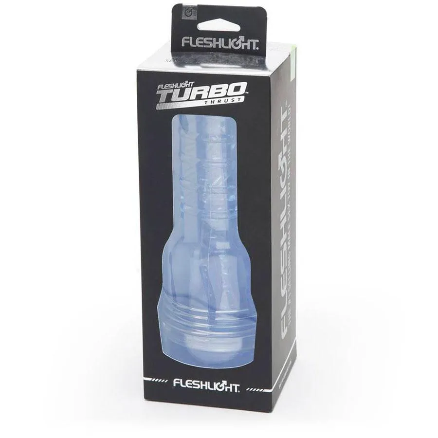 Fleshlight Turbo Thrust Blue Ice Masturbator | Blow Job Toy for Men