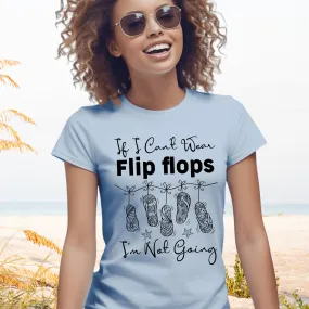 Flip Flops Funny Beach Bum Shirt | Beach Bum Gift | Women's Slim-fit Soft Style Tee