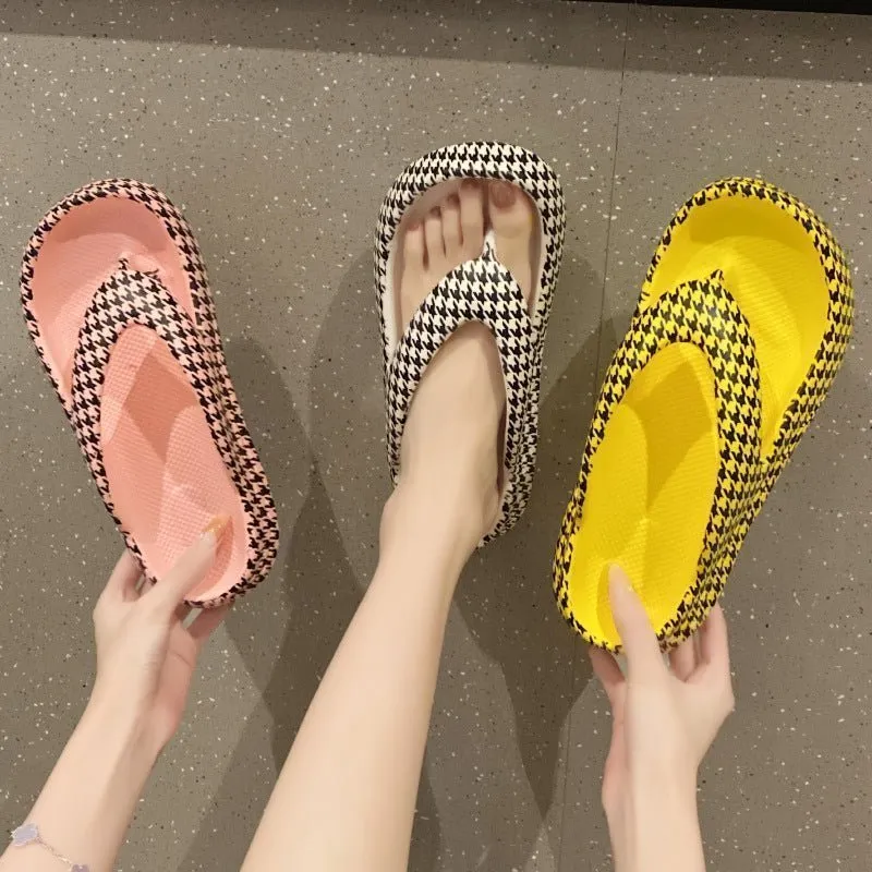 Flip-Flops Women's Outdoor Flip-flops With Thick Sole - High Flip-Flops