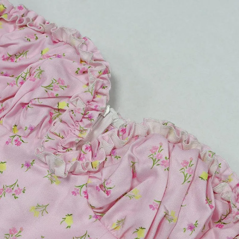 FLYTONN-Sexy spring and summer dresses, party dresses, graduation gifts,Walk On The Beach Floral Maxi Dress