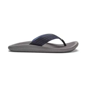 Olukai Men's Ulele Flip Flop - Blue Depth / Charcoal