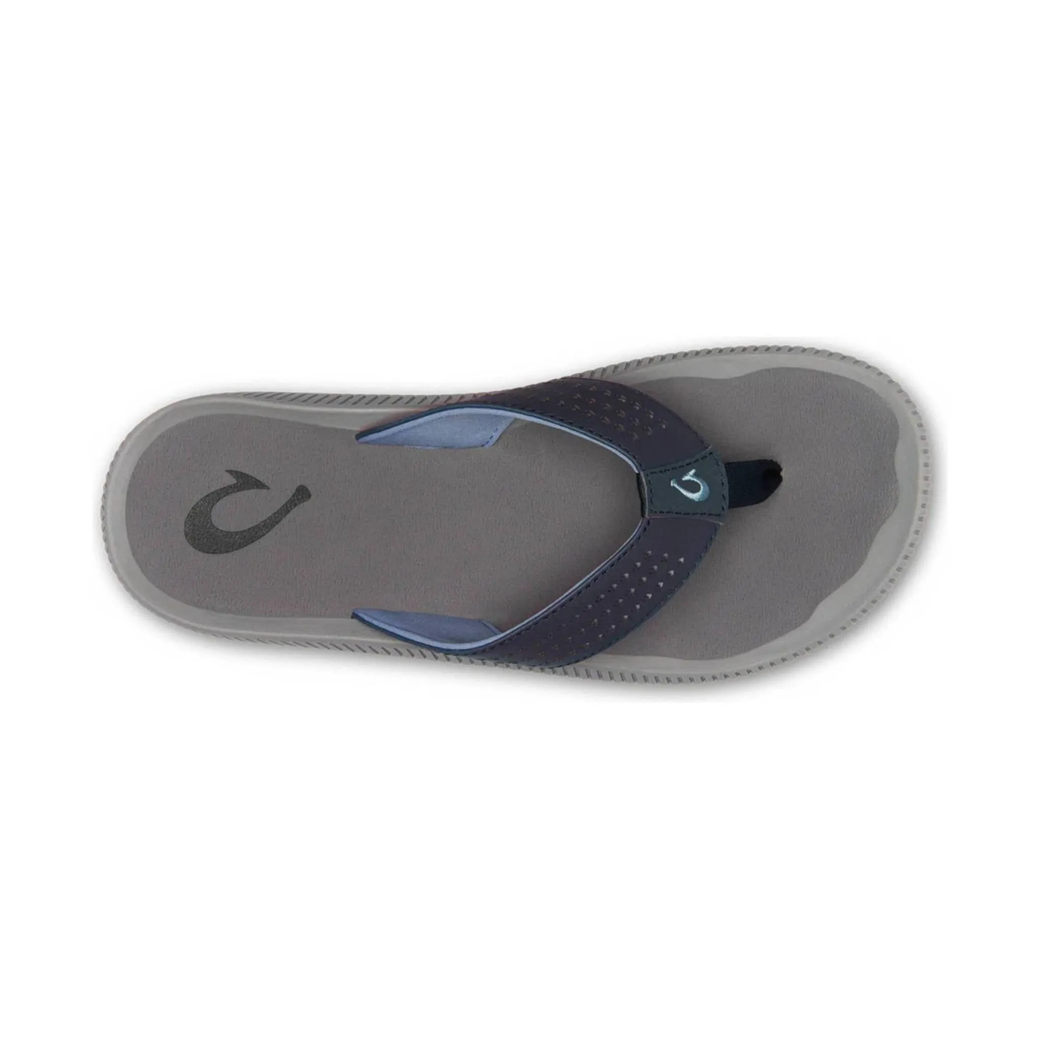 Olukai Men's Ulele Flip Flop - Blue Depth / Charcoal
