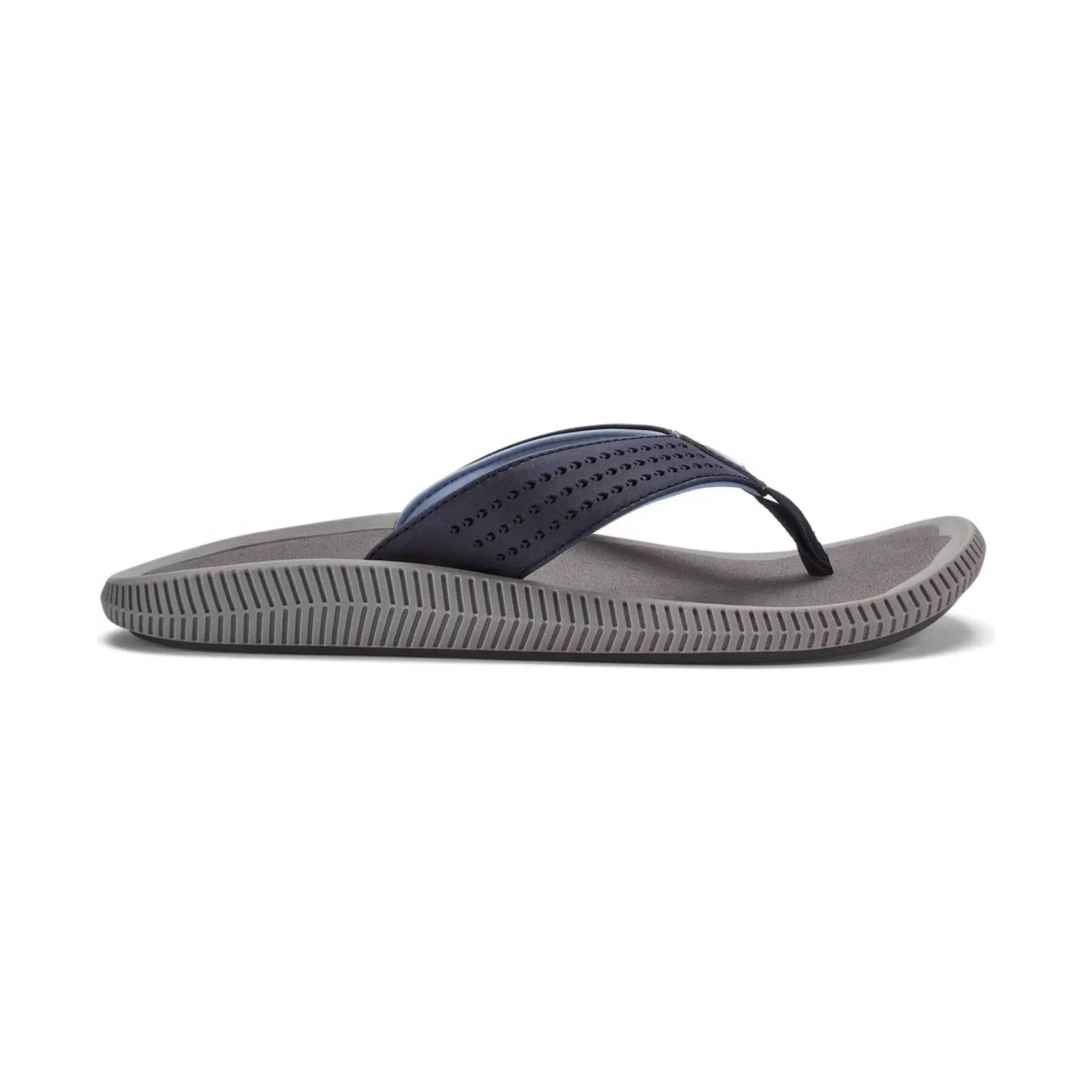 Olukai Men's Ulele Flip Flop - Blue Depth / Charcoal