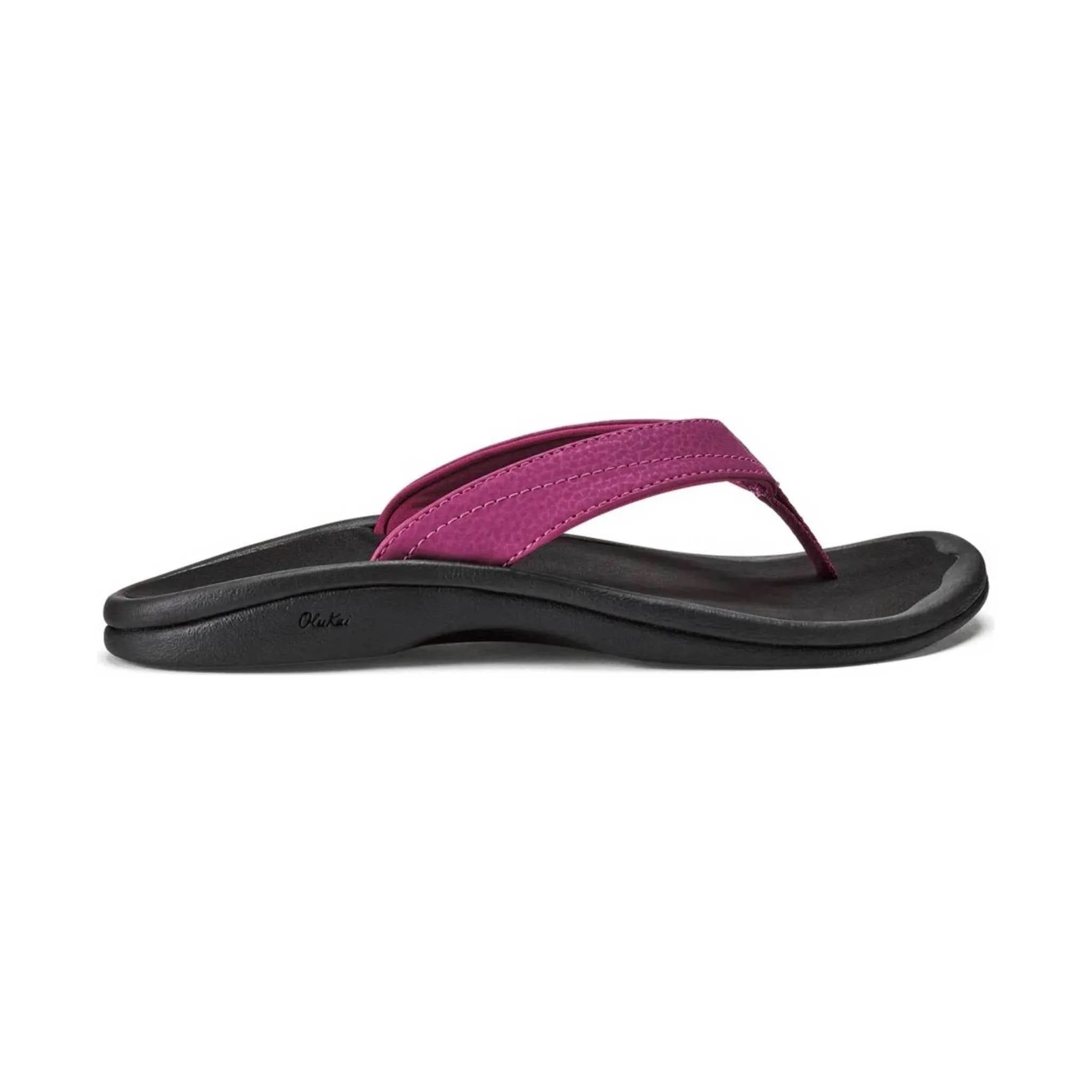 Olukai Women's Ohana Flip Flop - Orchid Flower/Black
