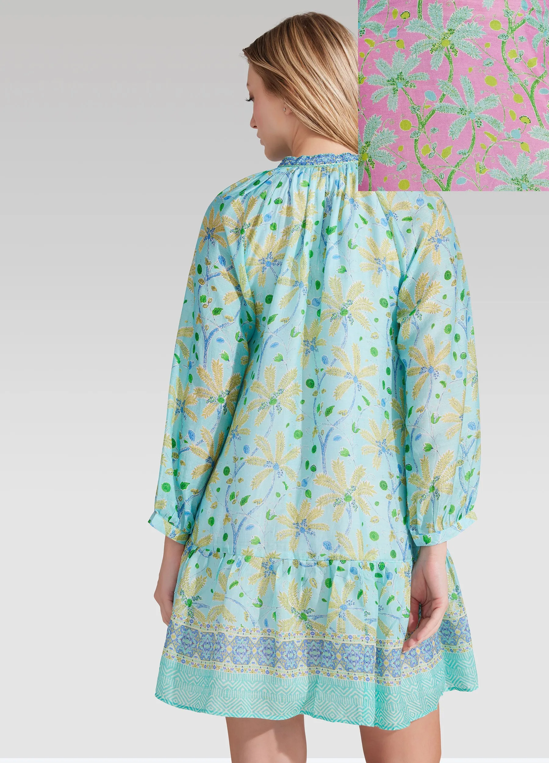 Palms 36" Peasant Dress