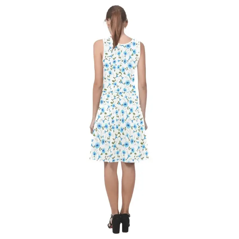 Sunshine Vibes and Flower Power in This Blue Floral Sundress