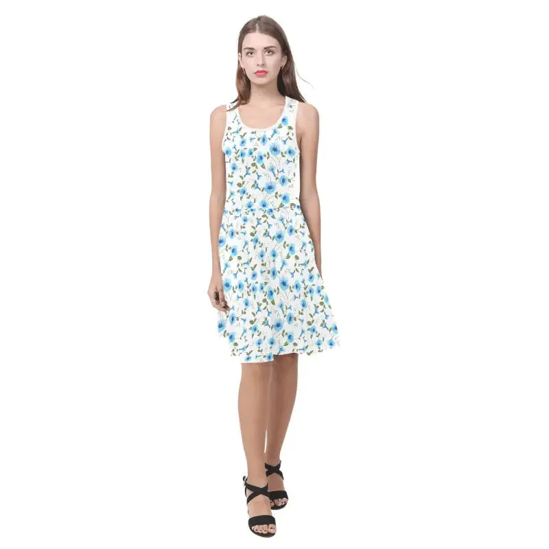 Sunshine Vibes and Flower Power in This Blue Floral Sundress