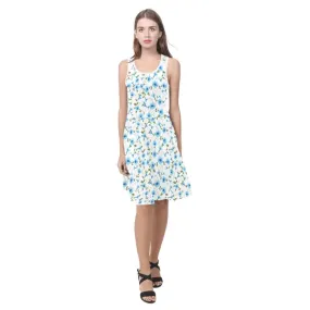 Sunshine Vibes and Flower Power in This Blue Floral Sundress