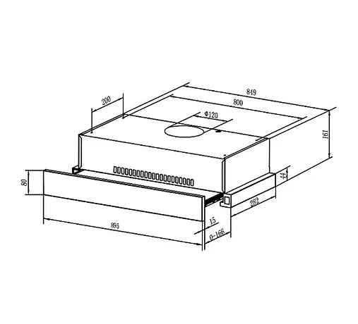 Teka TLR2 92 GBK Slimline Hood