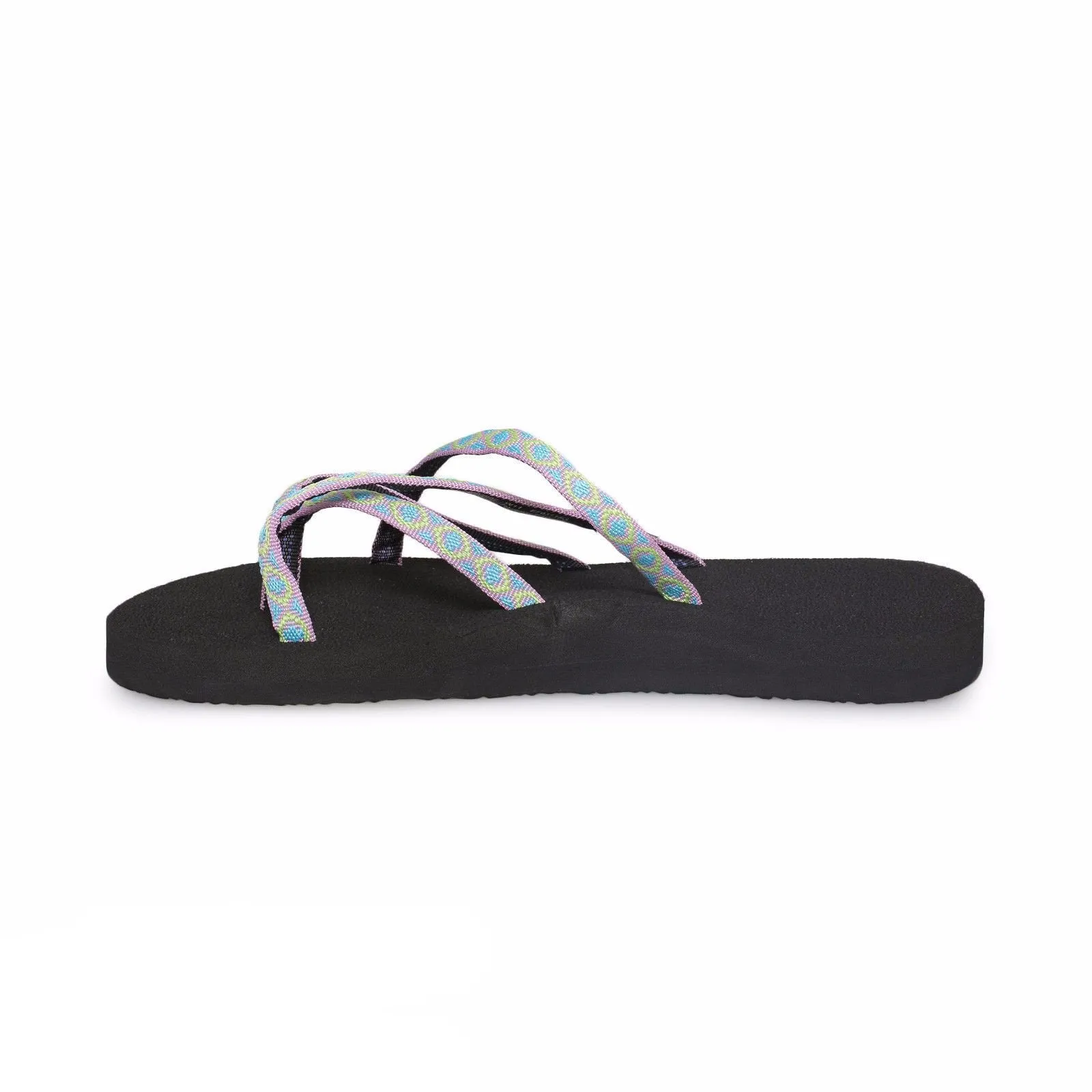 Teva Olowahu Blue / Green / Pink Flip Flops