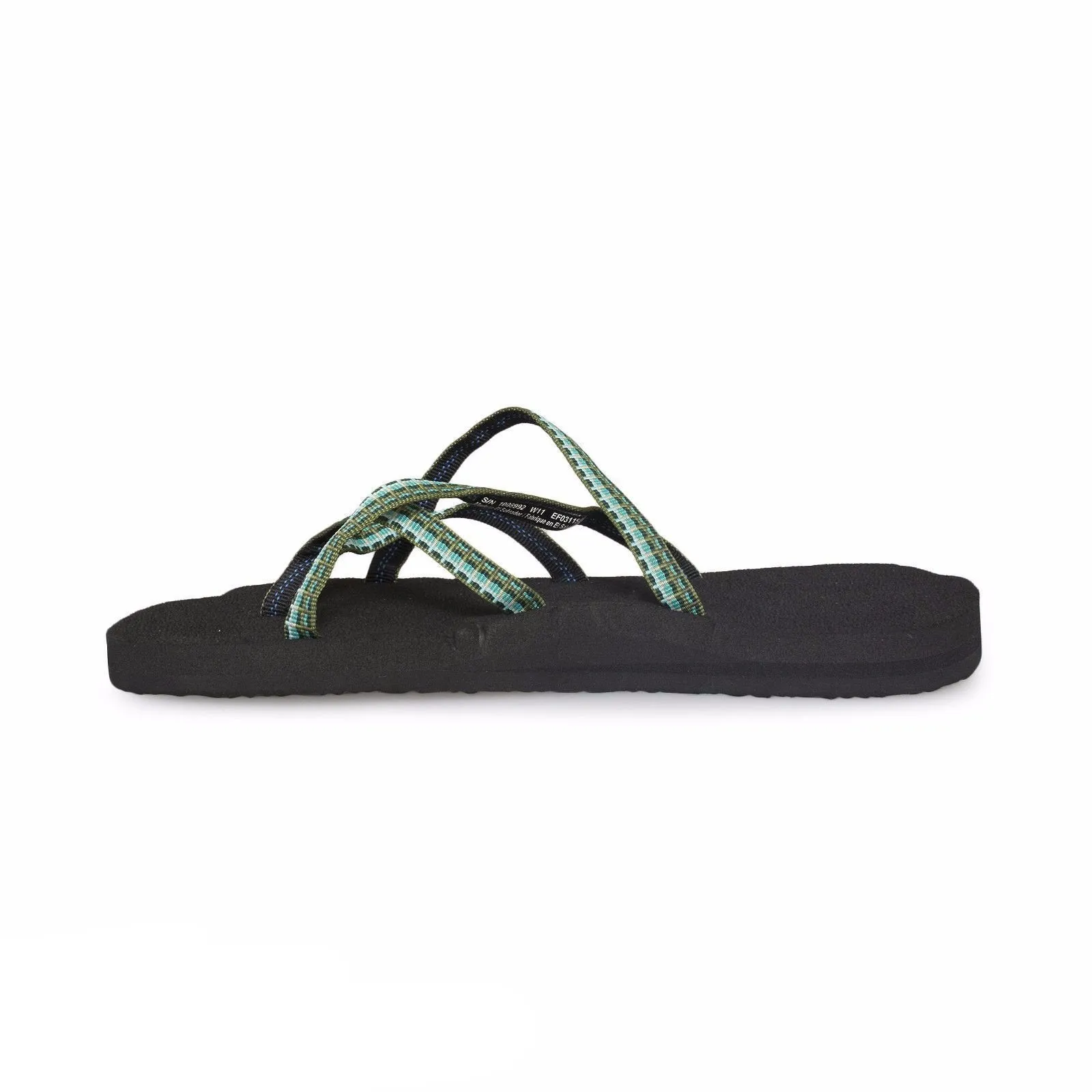 Teva Olowahu Green / White Plaid Flip Flops