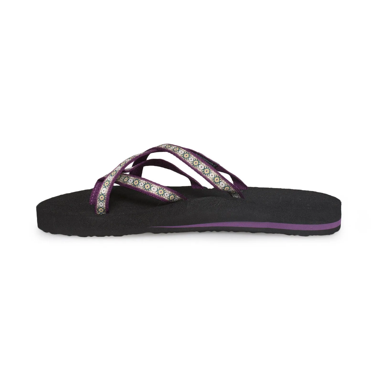 Teva Olowahu Lola Dark Purple Flip Flops