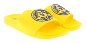 Versace Jeans Couture Yellow V Medallion Logo Pool Slide-